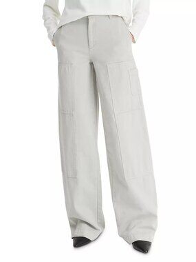 BNWT Vince  mid-rise utility twill pants in Stone Grey